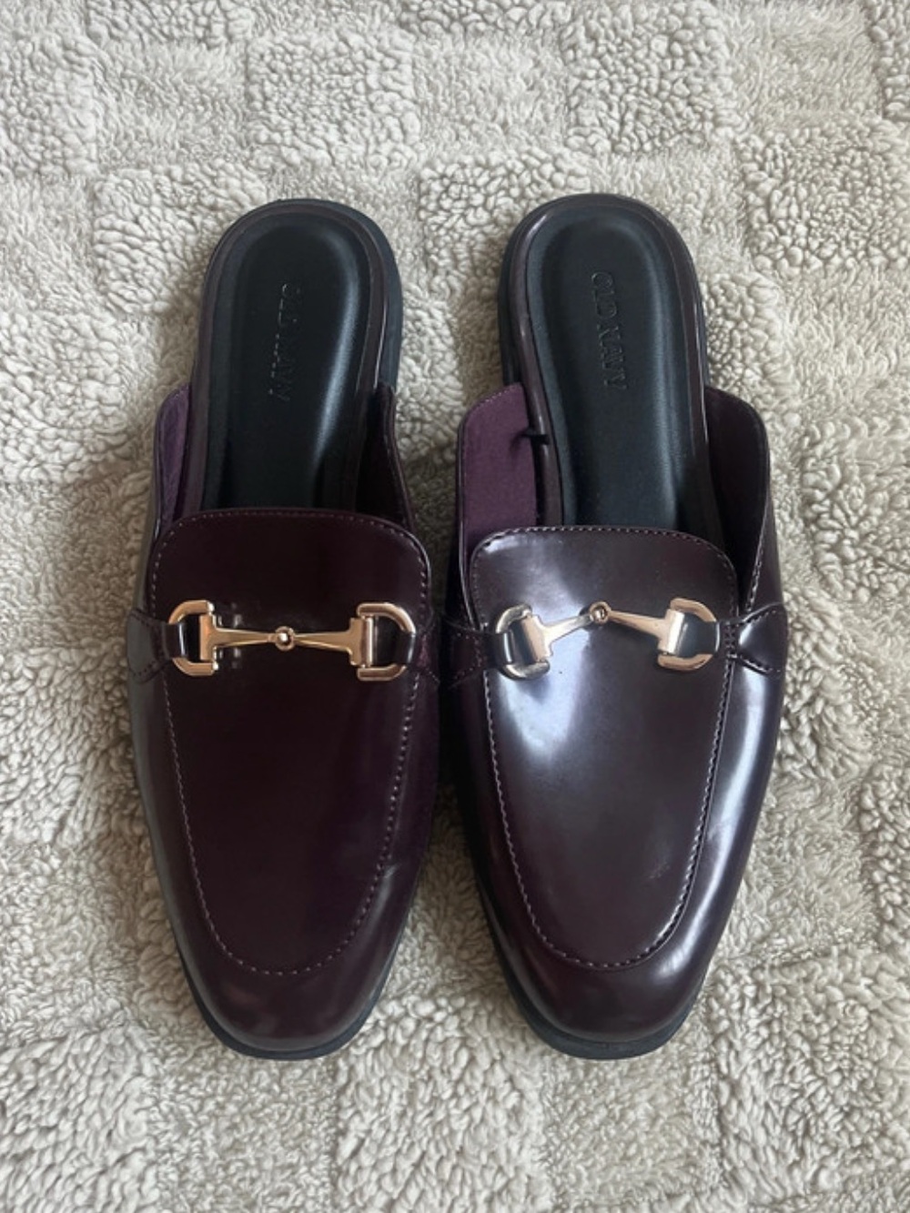 Old Navy Burgundy Mules